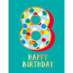 Picture of 8 HAPPY BIRTHDAY CARD